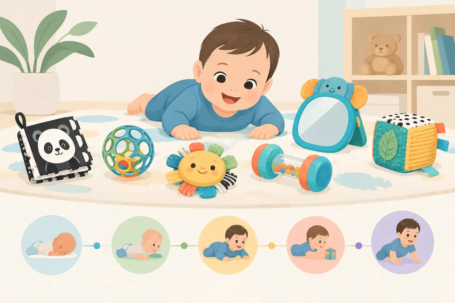 10 Best Toys for Tummy Time by Baby's Stage